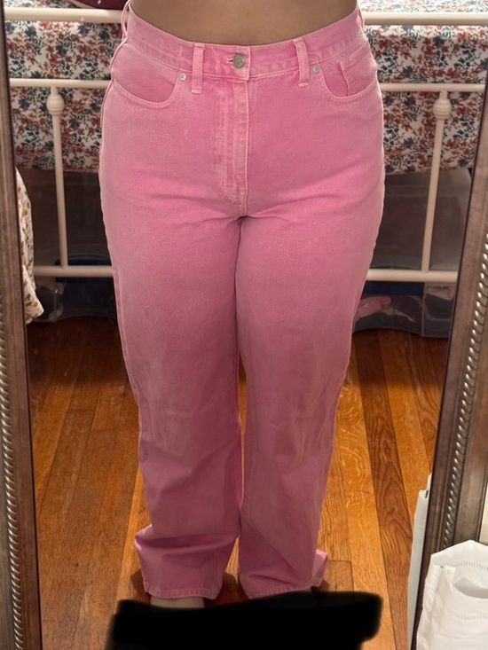 Madewell Denim - Madewell Baggy Straight Pink Jeans